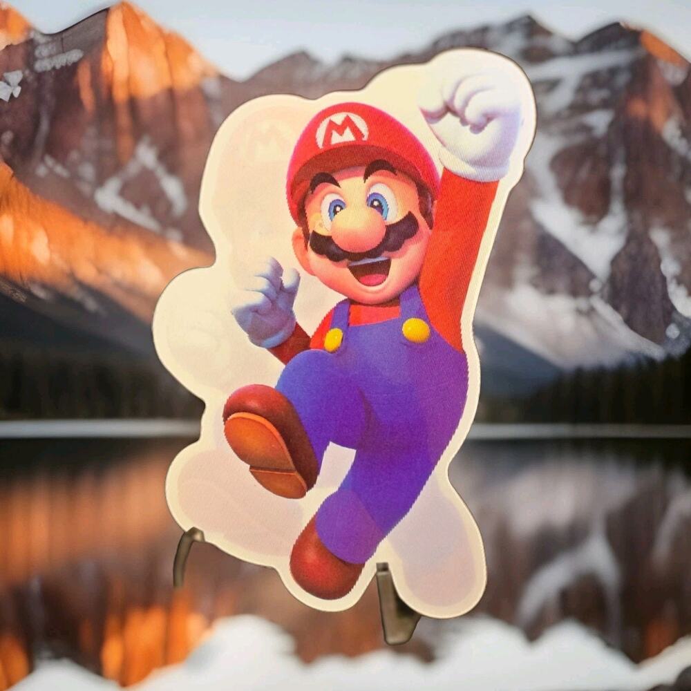 Mario 3D Motion Lenticular Car Decal Sticker Peeker
